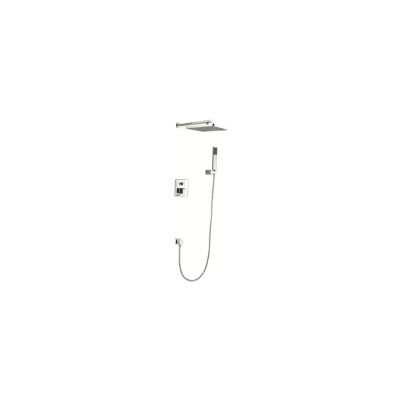 Kit duche encastrar 2 vias QUADRIM cromo 1.1